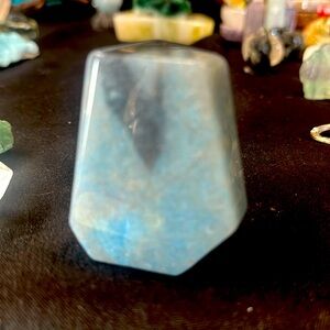 Tourmaline with Trolleite  Freeform, Self-Standing- Hand Carved with High Polish